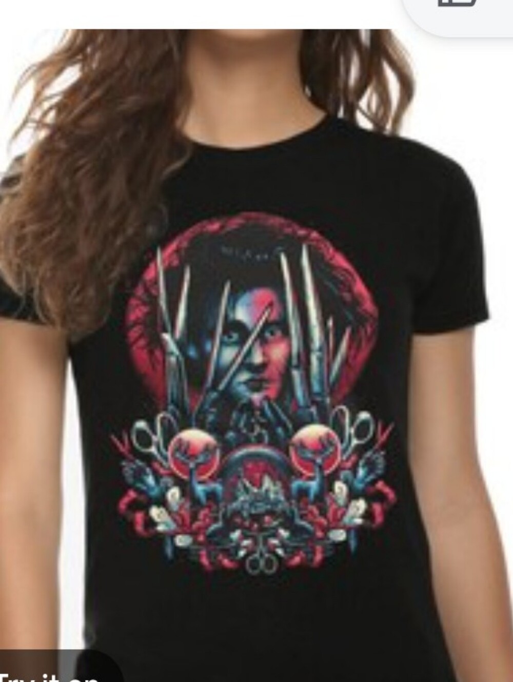 Bella Canvas Black Edward Scissorhands Tee